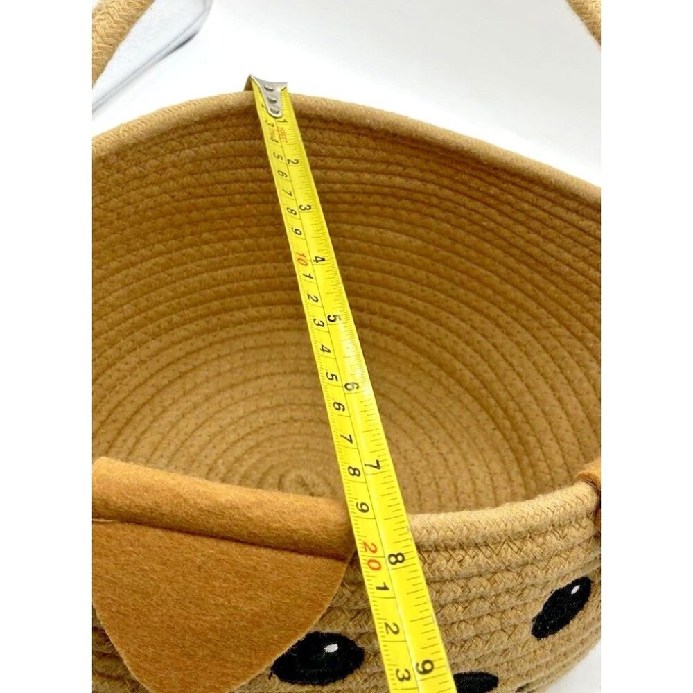 Wondertreats Dog Puppy Braided Cotton Basket With Handle Easter Spring Pet - Picture 14 of 16